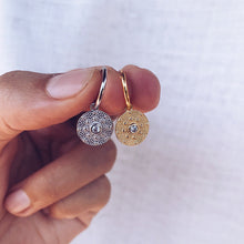 画像をギャラリービューアに読み込む, Bohemian Round Coin Zircon Earrings