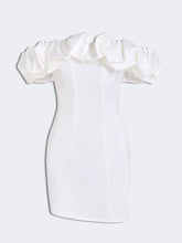 Load image into Gallery viewer, Satin Ruffled Strapless Mini Dress