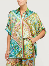 Load image into Gallery viewer, Special Satin Print Button-Down Shirt