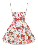 Load image into Gallery viewer, Italian Rose Print Tulle Mini Dress