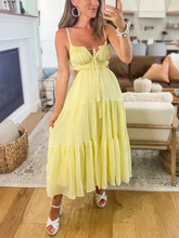 Load image into Gallery viewer, Magical Moments Midi Dress Yellow