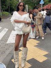 Load image into Gallery viewer, Pleated Ruffle Minidress