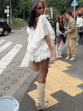 Load image into Gallery viewer, Pleated Ruffle Minidress