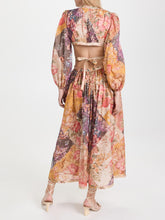 Load image into Gallery viewer, Pattie Cutouts Sides Paneled Maxi Dress